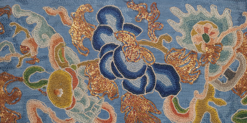 A sample textile from the International Textile Collection at University of Leeds