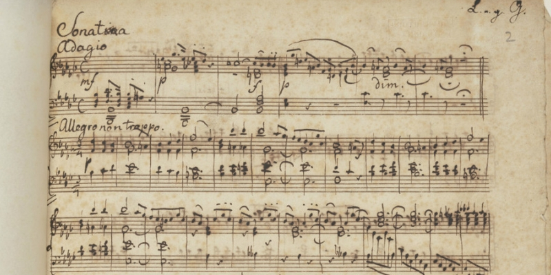 Sonata score by Mendelssohn