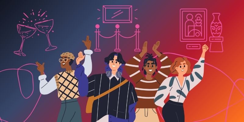 A two toned red textured artwork by Simon Callery