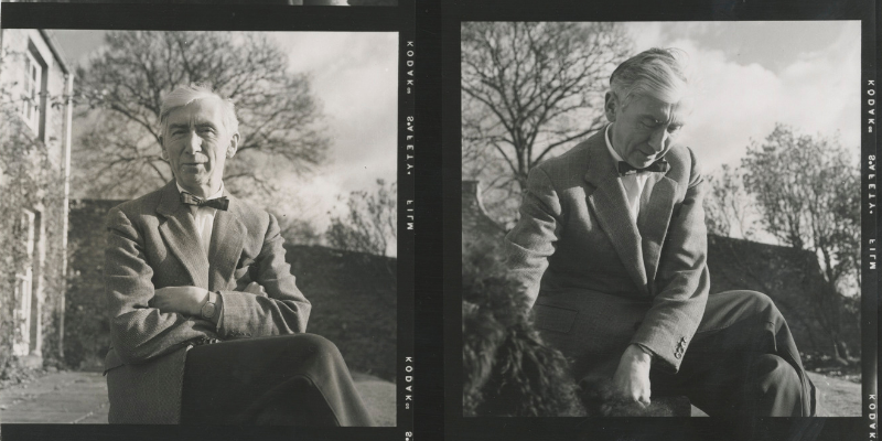 7.	Herbert Read with dog Hector. Leeds University Library Special Collections BC MS 20c Herbert Read/ADD/35.
