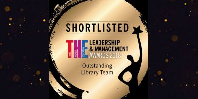 Shortlisted for THE Leadership and Management Award Outstanding Library Team 2018