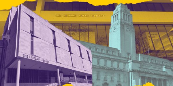 Colour collage of the University of Leeds Libraries