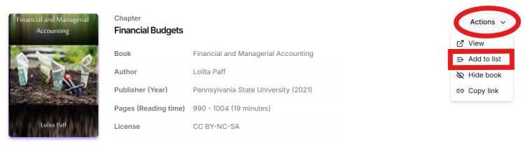 A screenshot of the Sylla system that shows how to add a resource to your adoptions list.