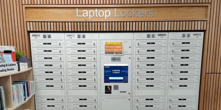 Laptop lockers in the Edward Boyle Library