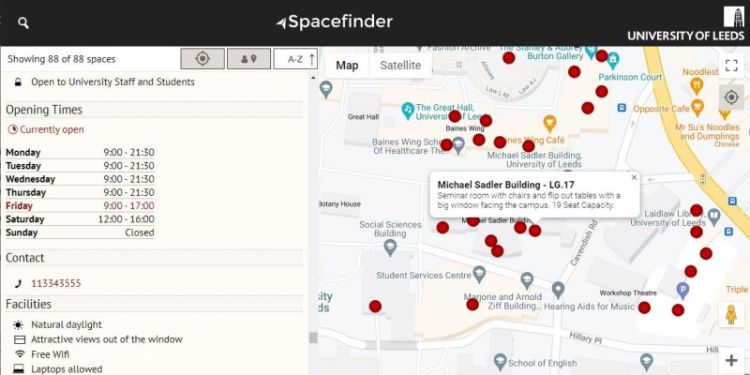 New Spacefinder app