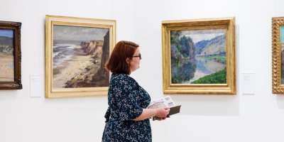 Monet and Seago on display in The Stanley & Audrey Burton Gallery.