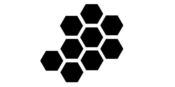 set of tessellated hexagons